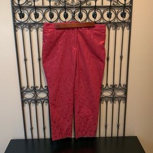 WHBM SLIM ANKLE TAPESTRY PATTERN